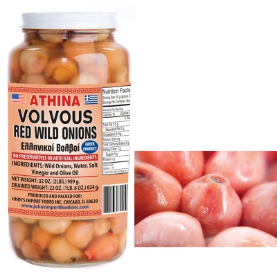 RED WILD ONIONS, GREEK
